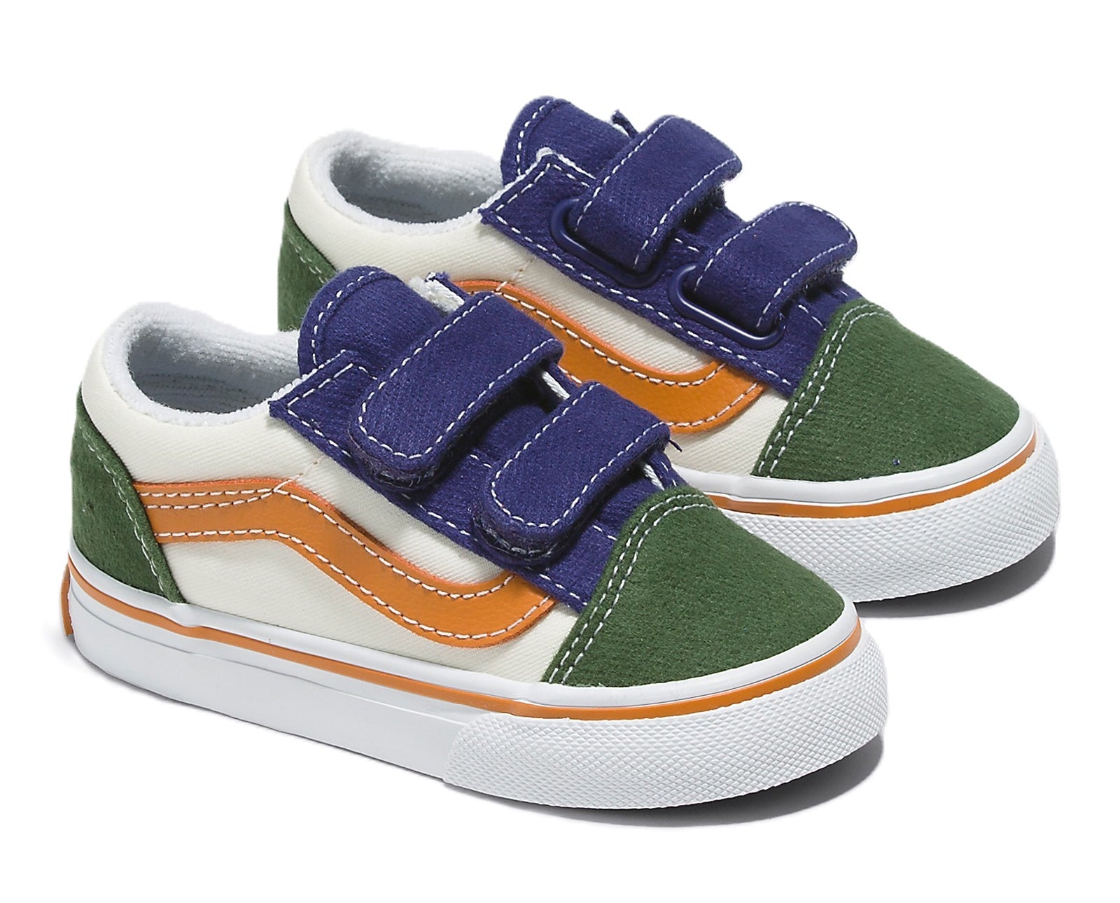 Vans Old Skool V παιδικά sneakers αγόρι/κορίτσι VN0A38JN6GL1 TWILL BLOCK MULTI