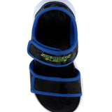 Skechers παιδικά αθλητικά πέδιλα με φωτάκια για αγόρια 407010L/BKBL