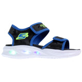 Skechers παιδικά αθλητικά πέδιλα με φωτάκια για αγόρια 407010L/BKBL