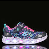 Skechers παιδικά αθλητικά παπούτσια με φωτάκια για κορίτσια Boogie Love 303257L/NVMT