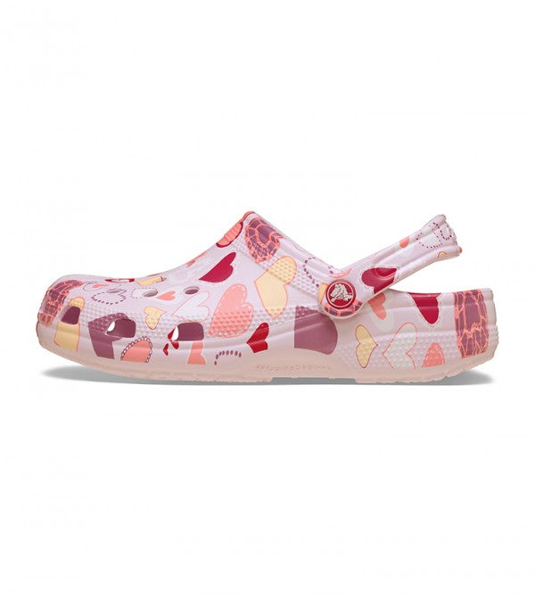 Crocs Classic VDay Clog για κορίτσια 209754-7CI Pink Milk Hearts