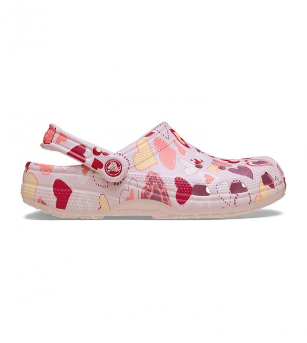 Crocs Classic VDay Clog για κορίτσια 209754-7CI Pink Milk Hearts