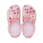 Crocs Classic VDay Clog για κορίτσια 209754-7CI Pink Milk Hearts