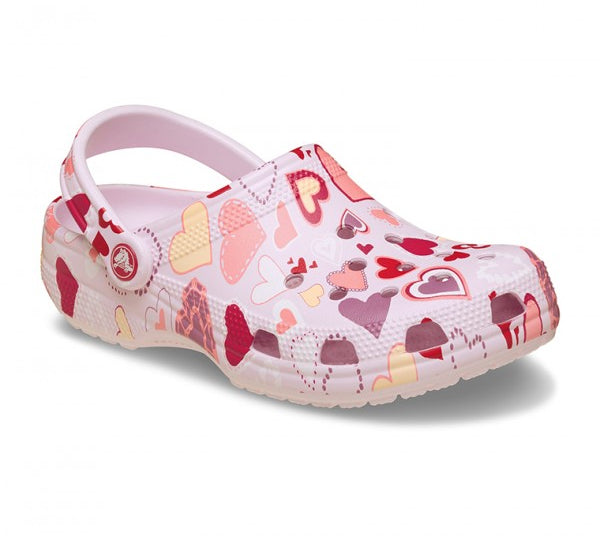 Crocs Classic VDay Clog για κορίτσια 209754-7CI Pink Milk Hearts