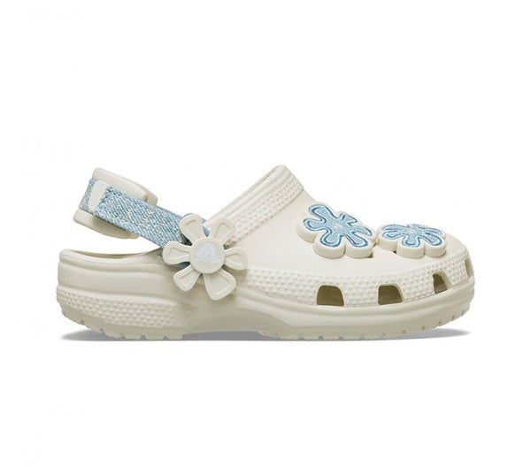Crocs Denim Flower clog για κορίτσια Μπεζ 212512-2MD