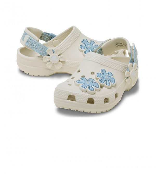 Crocs Denim Flower clog για κορίτσια Μπεζ 212512-2MD