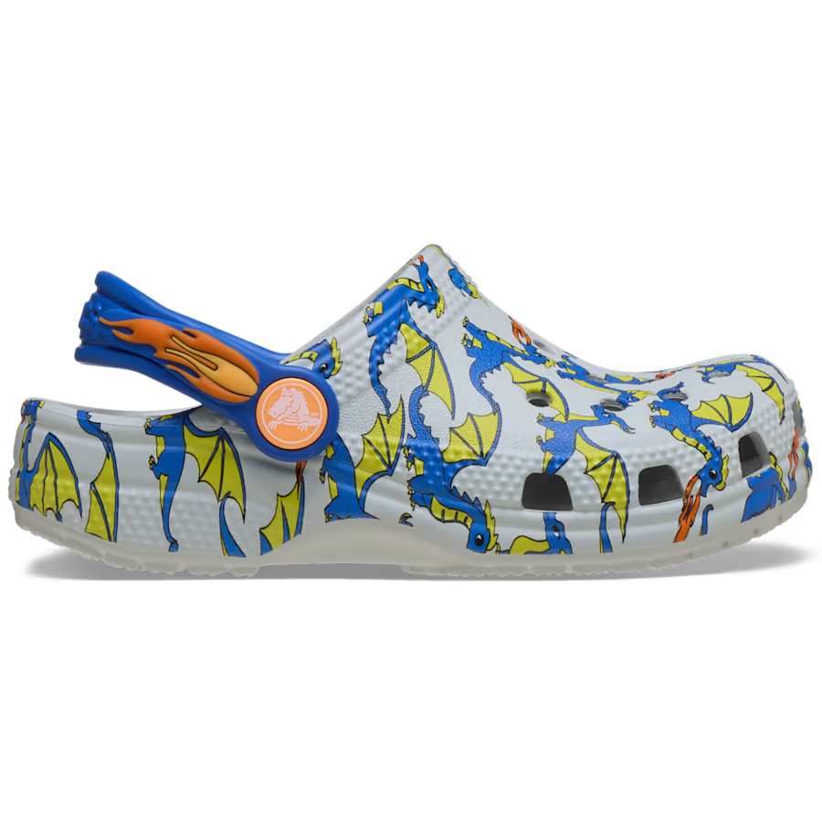 Crocs Classic Dragon Graphic Clog για αγόρια 212514-1FT
