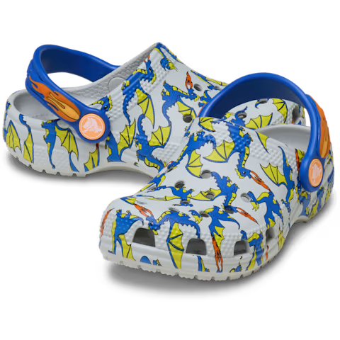 Crocs Classic Dragon Graphic Clog για αγόρια 212514-1FT