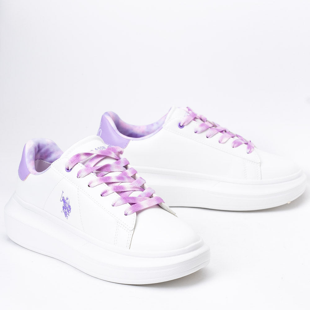 U.S Polo Assn sneakers για κορίτσια Λευκό Λιλά HELIS013B