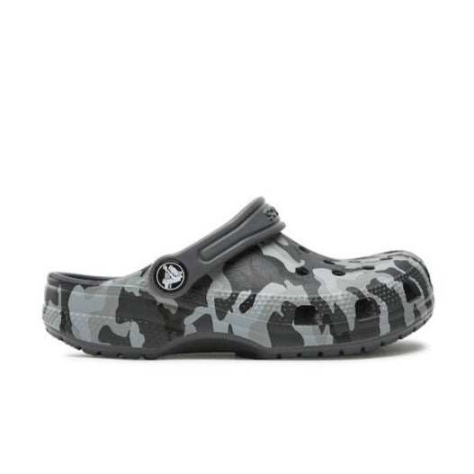 Crocs clogs παιδικά αγόρι/κορίτσι Classic camo 207594-097 Black/Grey