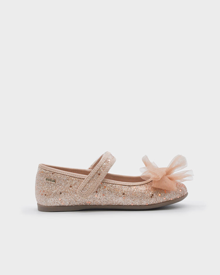 Mayoral παιδικές μπαλαρίνες για κορίτσια Χρυσό Glitter 46552 018