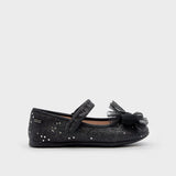 Mayoral παιδικές μπαλαρίνες για κορίτσια Μαύρο Glitter 46552 016