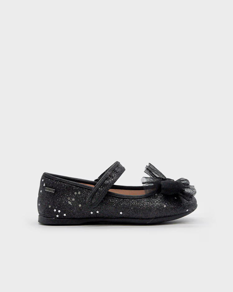 Mayoral παιδικές μπαλαρίνες για κορίτσια Μαύρο Glitter 46552 016