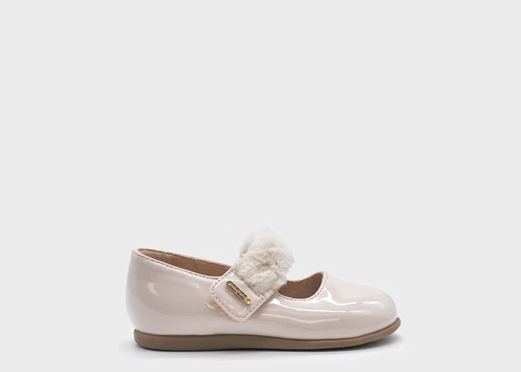 Mayoral παιδικές μπαλαρίνες λουστρίνι για κορίτσια Μπεζ 42557 27