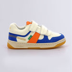 Kickers παιδικά sneakers αγόρι Kalido 910868-30 31 Blanc Blaeu Orange