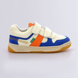 Kickers παιδικά sneakers αγόρι Kalido 910868-30 31 Blanc Blaeu Orange