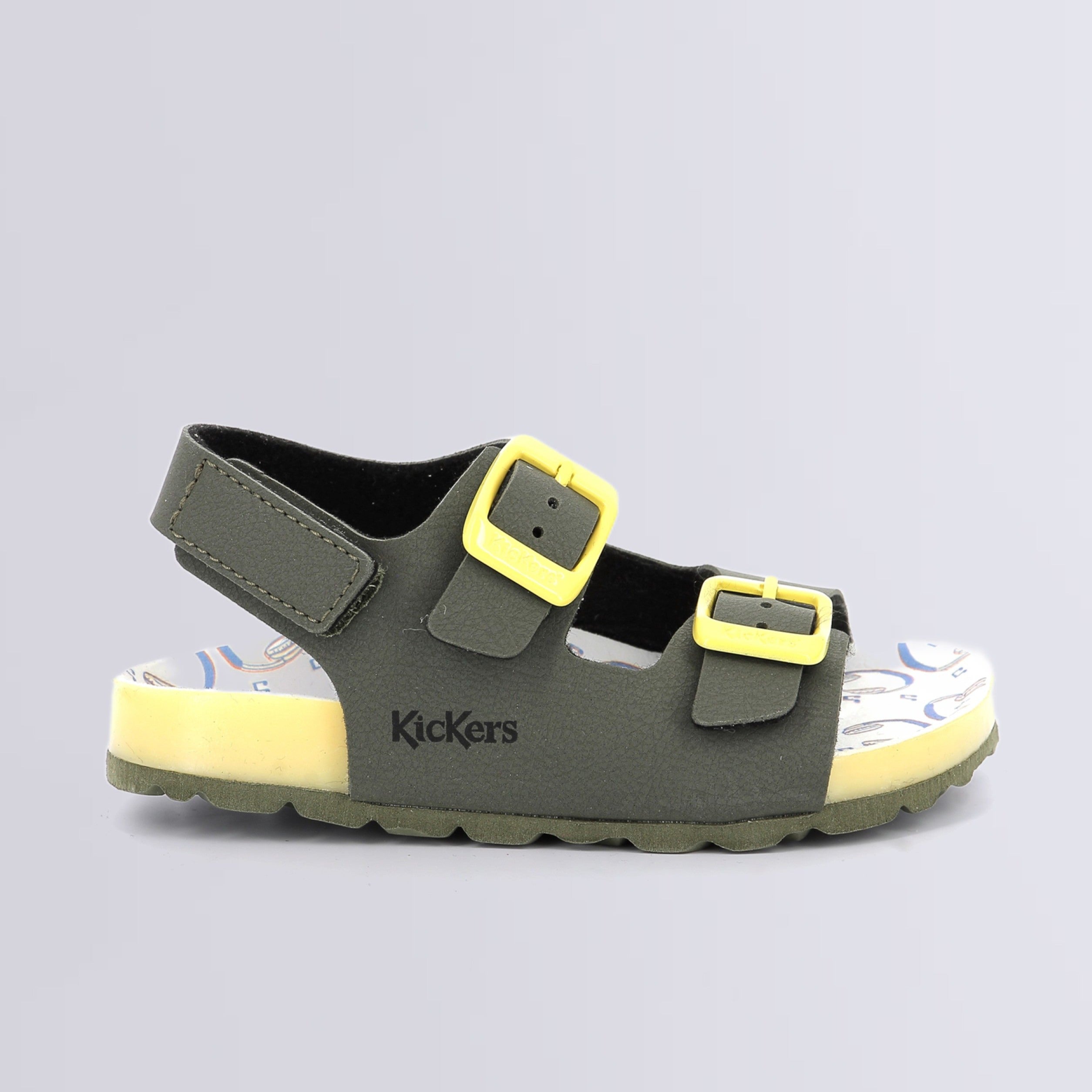 Kickers παιδικά ανατομικά πέδιλα αγόρι Χακί Sunyva Kaki Jaune 929565-30-203