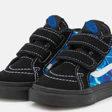 Vans παιδικά sneakers μποτάκια Sk8-Mid Reissu αγόρι Μαύρα VN0A5DXDY611 Glow Lightning Black/Blue