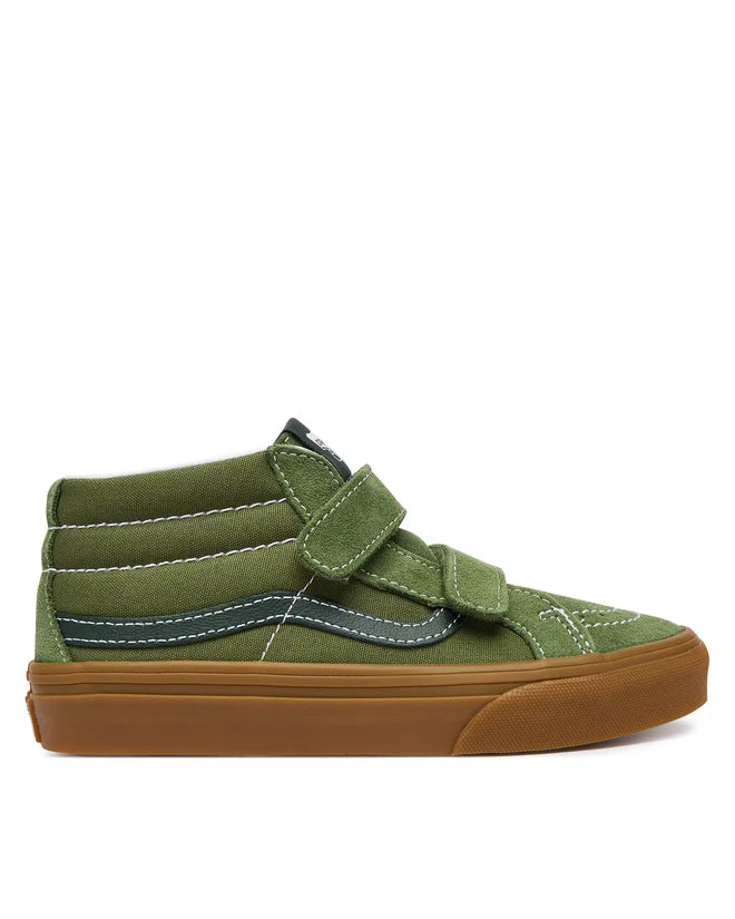 Vans Sk8-Mid Reissue V παιδικά sneakers μποτάκια για αγόρι Χακί VN000CYRGRK1 Gum Green Balsam
