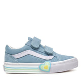 Vans Old Skool V Heart παιδικά sneakers για κορίτσι VN000D4DCFL1 Citadel