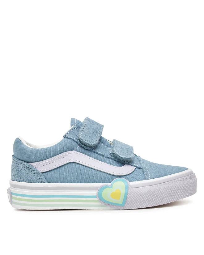 Vans Old Skool V Heart παιδικά sneakers για κορίτσι VN000D4DCFL1 Citadel