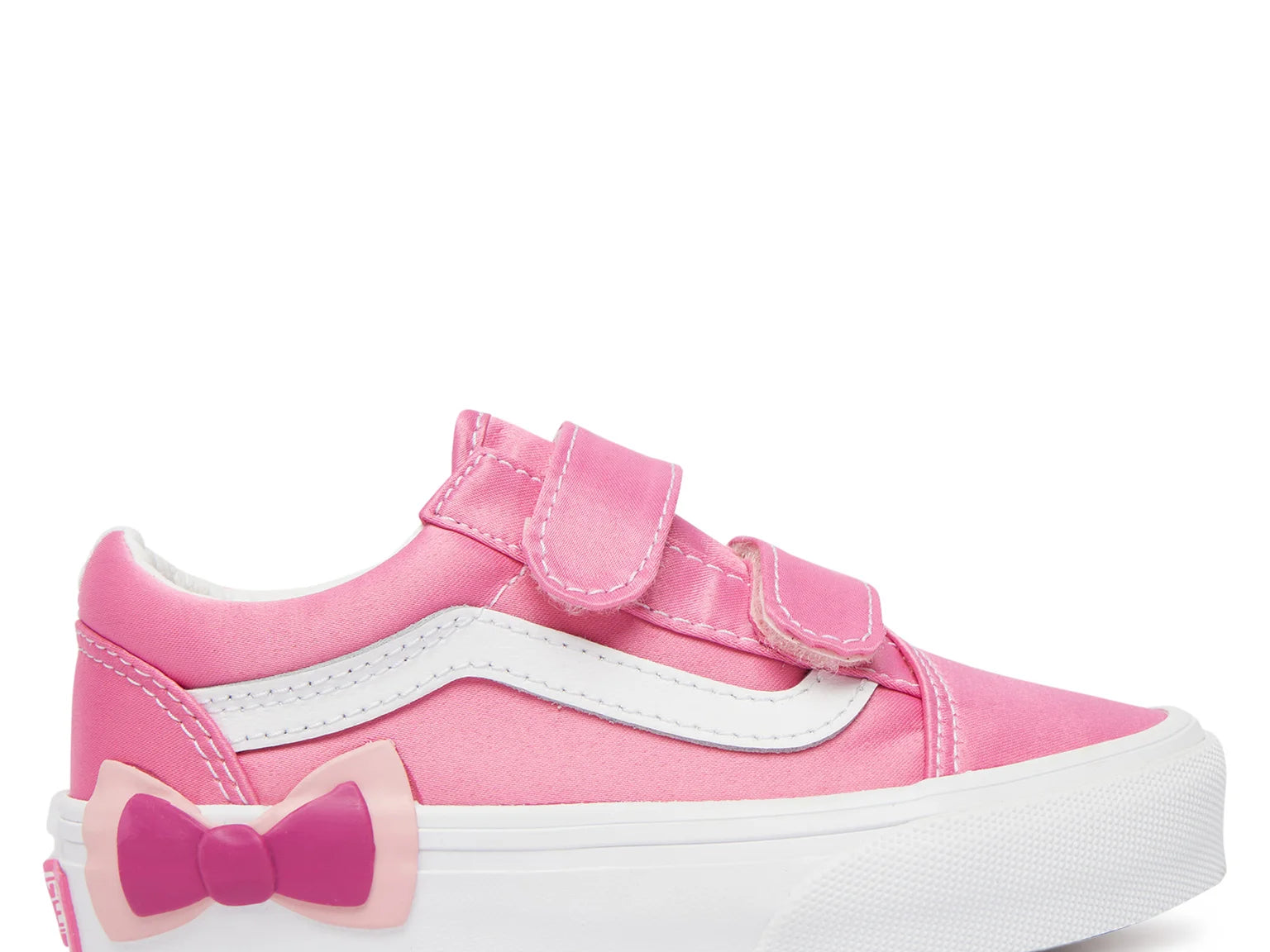 Vans Old Skool V παιδικά sneakers για κορίτσια Bow Pink Fizz V000EDCFRQ1 (27-34)
