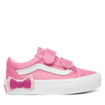 Vans Old Skool V παιδικά sneakers για κορίτσια Bow Pink Fizz V000EDCFRQ1 (27-34)