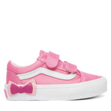 Vans Old Skool V παιδικά sneakers για κορίτσια Bow Pink Fizz V000EDCFRQ1 (27-34)