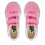Vans Old Skool V παιδικά sneakers για κορίτσια Ροζ Color theory cherckerboard VN000CTGFRQ1