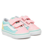 Vans Old Skool V παιδικά παπούτσια για κορίτσια Pastel Glitter Multi VN000CS6ZQP1